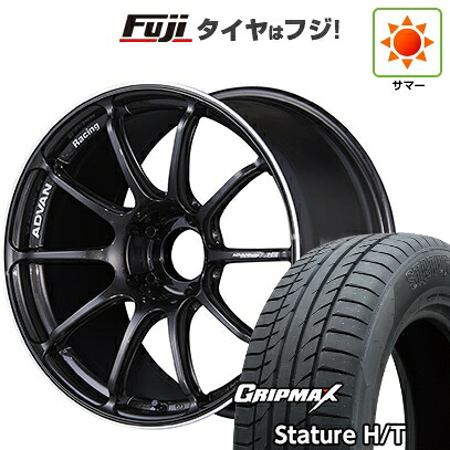 【新品国産車用5穴100】 夏タイヤ ホイール4本セット 225/55R18 グリップマックス スタチャー H/T BSW（限定） ヨコハマ アドバンレーシング RSIII 8J 18インチ(送料無料)