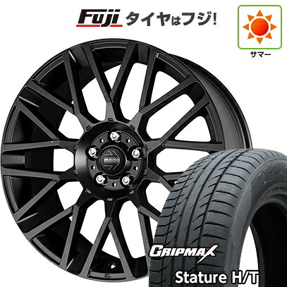 【新品国産車用5穴114.3】 夏タイヤ ホイール4本セット 225/65R17 グリップマックス スタチャー H/T BSW（限定） モモ リベンジ 7J 17インチ(送料無料)
