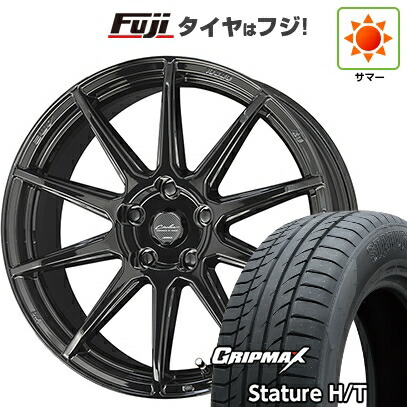 【新品国産車用5穴114.3】 夏タイヤ ホイール4本セット 225/55R18 グリップマックス スタチャー H/T BSW（限定） 共豊 サーキュラー C10R 7J 18インチ(送料無料)