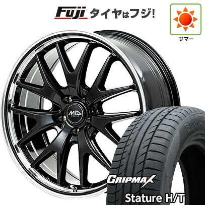 【新品国産車用5穴114.3】 夏タイヤ ホイール4本セット 235/50R18 グリップマックス スタチャー H/T BSW（限定） MID WHEELS エグゼ7 7J 18インチ(送料無料)