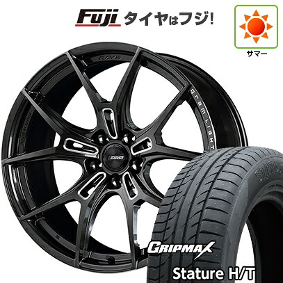 【新品国産車用5穴100】 夏タイヤ ホイール4本セット 225/55R18 グリップマックス スタチャー H/T BSW（限定） RAYS レイズ グラムライツ 57FXZ 8J 18インチ(送料無料)