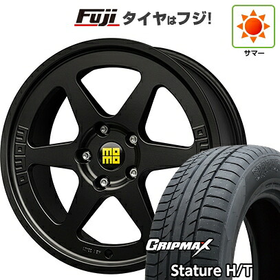 【新品国産車用5穴114.3】 夏タイヤ ホイール4本セット 235/55R18 グリップマックス スタチャー H/T BSW（限定） モモ ヘリテージ 6 8J 18インチ(送料無料) 101,000円