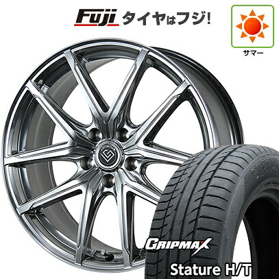 【新品国産車用5穴114.3】 夏タイヤ ホイール4本セット 235/55R19 グリップマックス スタチャー H/T BSW（限定） トピー ロンギヌス RE-X トヨタ･レクサス車専用 6.5J 19インチ(送料無料)