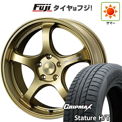【新品国産車用5穴114.3】 夏タイヤ ホイール4本セット 225/55R18 グリップマックス スタチャー H/T BSW（限定） WEDS ウェッズ ウェッズスポーツ RN-05M 7.5J 18インチ(送料無料)