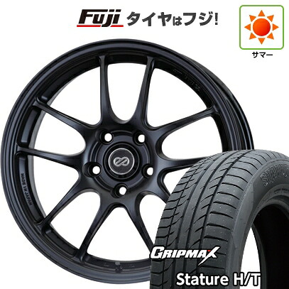 【新品国産車用5穴100】 夏タイヤ ホイール4本セット 225/55R18 グリップマックス スタチャー H/T BSW（限定） ENKEI エンケイ PerformanceLine PF01 7J 18インチ(送料無料)