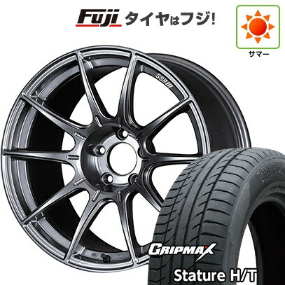 【新品国産車用5穴100】 夏タイヤ ホイール4本セット 225/55R18 グリップマックス スタチャー H/T BSW(限定) SSR GT GTX01 8J 18インチ(送料無料)
