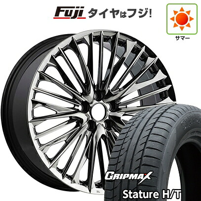 【新品国産車用5穴114.3】 夏タイヤ ホイール4本セット 235/55R19 グリップマックス スタチャー H/T BSW（限定） WALD ヴァルド ジェニュインライン F-001 7.5J 19インチ(送料無料)｜フジ スペシャルセレクション