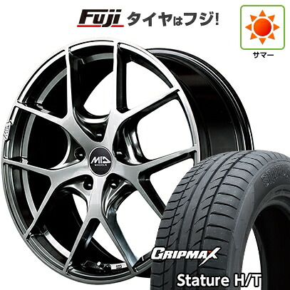【新品国産車用5穴114.3】 夏タイヤ ホイール4本セット 225/60R18 グリップマックス スタチャー H/T BSW（限定） MID WHEELS MID EXCLUSIVE 025F 7J 18インチ(送料無料)
