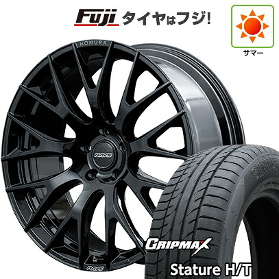 【新品国産車用5穴114.3】 夏タイヤ ホイール4本セット 235/50R18 グリップマックス スタチャー H/T BSW(限定) RAYS レイズ ホムラ 2X9R 7.5J 18インチ(送料無料)|フジ スペシャルセレクション