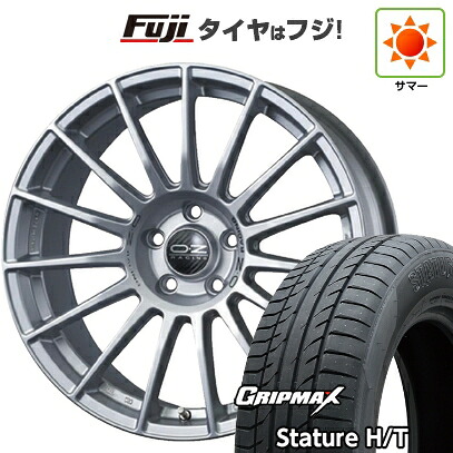 【新品国産車用5穴114.3】 夏タイヤ ホイール4本セット 225/65R17 グリップマックス スタチャー H/T BSW（限定） OZ スーパーツーリズモ LM 7.5J 17インチ(送料無料)｜フジ スペシャルセレクション