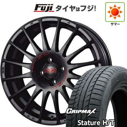 【新品国産車用5穴114.3】 夏タイヤ ホイール4本セット 225/65R17 グリップマックス スタチャー H/T BSW（限定） OZ スーパーツーリズモ GT 7J 17インチ(送料無料)