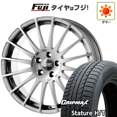 【新品国産車用5穴114.3】 夏タイヤ ホイール4本セット 225/60R18 グリップマックス スタチャー H/T BSW（限定） OZ スーパーツーリズモ GT 8J 18インチ(送料無料)