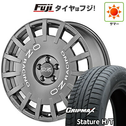 【新品国産車用5穴114.3】 夏タイヤ ホイール4本セット 235/50R18 グリップマックス スタチャー H/T BSW（限定） OZ ラリーレーシング 7.5J 18インチ(送料無料) 146,450円