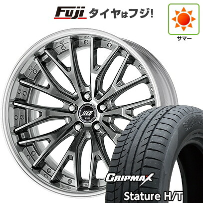 【新品国産車用5穴114.3】 夏タイヤ ホイール4本セット 235/55R19 グリップマックス スタチャー H/T BSW（限定） WORK ワーク バックレーベルジースト BSTX 8J 19インチ(送料無料)｜フジ スペシャルセレクション 172,700円