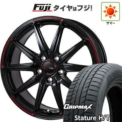 【新品国産車用5穴114.3】 夏タイヤ ホイール4本セット 225/65R17 グリップマックス スタチャー H/T BSW（限定） モンツァ JPスタイル R55 7J 17インチ(送料無料)