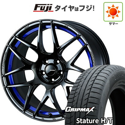 【新品国産車用5穴100】 夏タイヤ ホイール4本セット 225/55R18 グリップマックス スタチャー H/T BSW（限定） WEDS ウェッズスポーツ SA-27R【限定】 7.5J 18インチ(送料無料)