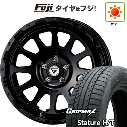 【新品国産車用5穴114.3】 夏タイヤ ホイール4本セット 235/55R18 グリップマックス スタチャー H/T BSW（限定） デルタフォース オーバル 8J 18インチ(送料無料)