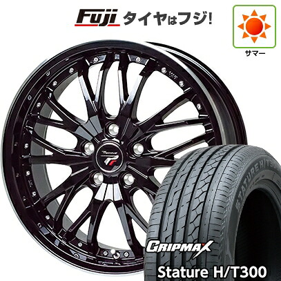 【新品国産車用5穴100】 夏タイヤ ホイール4本セット 225/55R18 グリップマックス スタチャー H/T300 BSW（限定） ホットスタッフ プレシャス HM-3 7J 18インチ(送料無料)