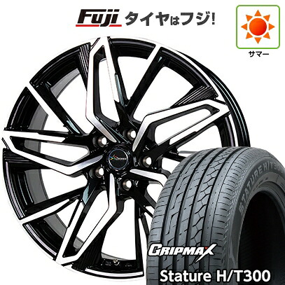 【新品国産車用5穴114.3】 夏タイヤ ホイール4本セット 235/55R18 グリップマックス スタチャー H/T300 BSW（限定） ホットスタッフ クロノス CH-112 7J 18インチ(送料無料)