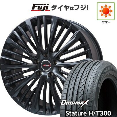 【新品国産車用5穴114.3】 夏タイヤ ホイール4本セット 225/55R19 グリップマックス スタチャー H/T300 BSW(限定2024年製) プレミックス MER-X(平座ナット) 6.5J 19インチ(送料無料)