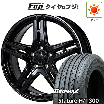 【新品国産車用5穴114.3】 夏タイヤ ホイール4本セット 235/55R18 グリップマックス スタチャー H/T300 BSW（限定） モンツァ JPスタイル R52 7J 18インチ(送料無料)