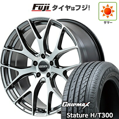 【新品国産車用5穴114.3】 夏タイヤ ホイール4本セット 235/55R18 グリップマックス スタチャー H/T300 BSW（限定） RAYS レイズ ホムラ 2X7FT 7.5J 18インチ(送料無料)