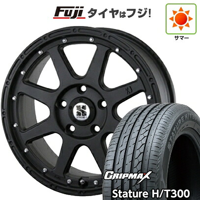 【新品国産車用5穴114.3】 夏タイヤ ホイール4本セット 235/55R18 グリップマックス スタチャー H/T300 BSW（限定） MLJ エクストリームJ 8J 18インチ(送料無料)