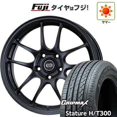 【新品国産車用5穴100】 夏タイヤ ホイール4本セット 225/55R18 グリップマックス スタチャー H/T300 BSW（限定） ENKEI エンケイ PerformanceLine PF01 7J 18インチ(送料無料)