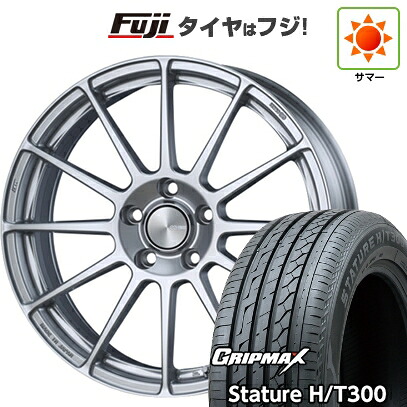 【新品国産車用5穴100】 夏タイヤ ホイール4本セット 225/55R18 グリップマックス スタチャー H/T300 BSW(限定) ENKEI エンケイ PerformanceLine PF03 7J 18インチ(送料無料)|フジ スペシャルセレクション