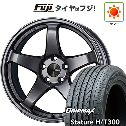 【新品国産車用5穴114.3】 夏タイヤ ホイール4本セット 225/55R18 グリップマックス スタチャー H/T300 BSW（限定） ENKEI エンケイ PerformanceLine PF05 8J 18インチ(送料無料)｜フジ スペシャルセレクション