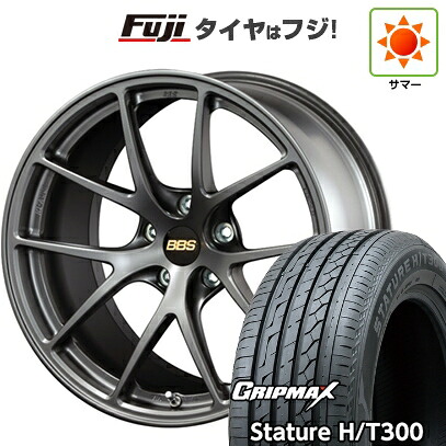 【新品国産車用5穴114.3】 夏タイヤ ホイール4本セット 235/55R18 グリップマックス スタチャー H/T300 BSW（限定） BBS JAPAN RI-A 7.5J 18インチ(送料無料)