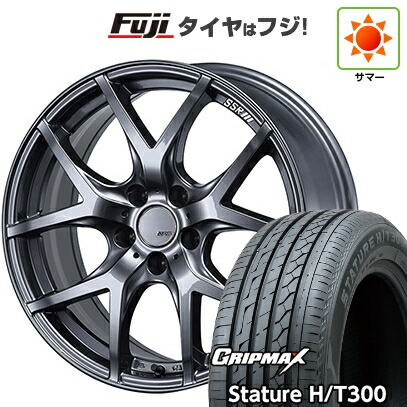 【新品国産車用5穴114.3】 夏タイヤ ホイール4本セット 225/60R18 グリップマックス スタチャー H/T300 BSW（限定） SSR GT GTV03 グラファイトガンメタ【限定】 8J 18インチ(送料無料)