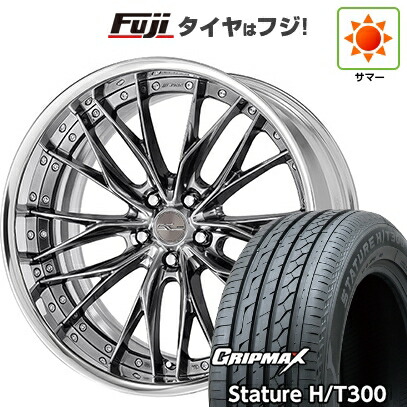 【新品国産車用5穴114.3】 夏タイヤ ホイール4本セット 225/55R19 グリップマックス スタチャー H/T300 BSW(限定2024年製) WORK ワーク シュヴァート ブルネン 7.5J 19インチ(送料無料)