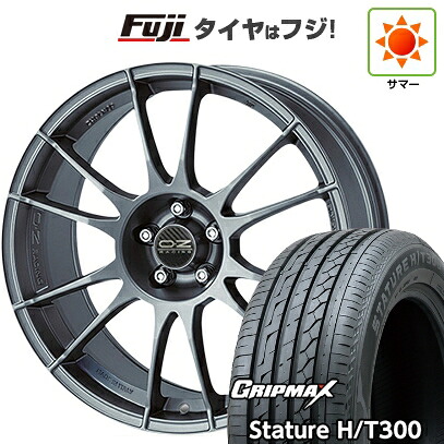 【新品国産車用5穴100】 夏タイヤ ホイール4本セット 225/55R18 グリップマックス スタチャー H/T300 BSW（限定） OZ ウルトラレッジェーラ 8J 18インチ(送料無料)｜フジ スペシャルセレクション