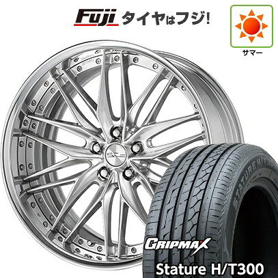 【新品国産車用5穴114.3】 夏タイヤ ホイール4本セット 225/55R19 グリップマックス スタチャー H/T300 BSW(限定2024年製) WORK ワーク シュヴァート クヴェルII 8J 19インチ(送料無料)