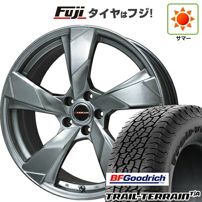 【新品国産車用5穴114.3】 夏タイヤ ホイール4本セット 225/55R18 BFグッドリッチ トレールテレーンT/A RBL プレミックス ヴェランV(クロームハイパーシルバー) 8J 18インチ(送料無料)|フジ スペシャルセレクション
