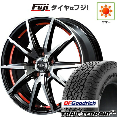 【新品国産車用5穴114.3】 夏タイヤ ホイール4本セット 225/60R18 BFグッドリッチ トレールテレーンT/A RBL MID WHEELS RX-02 7J 18インチ(送料無料)