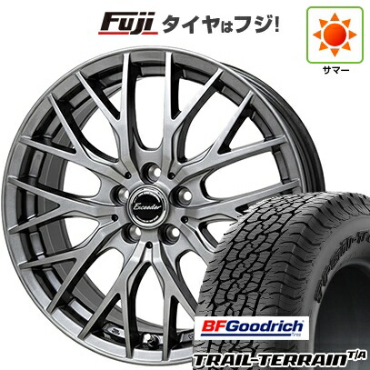 【新品国産車用5穴114.3】 夏タイヤ ホイール4本セット 235/60R18 BFグッドリッチ トレールテレーンT/A RBL ホットスタッフ エクシーダー E05II 7J 18インチ(送料無料)