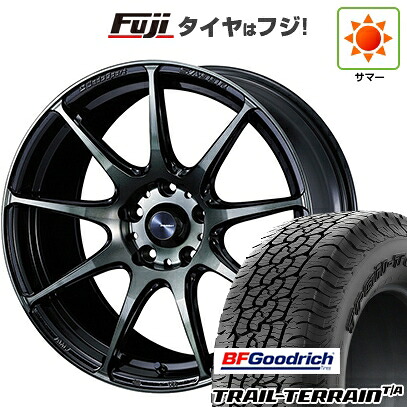 【新品国産車用5穴114.3】 夏タイヤ ホイール4本セット 225/55R18 BFグッドリッチ トレールテレーンT/A RBL WEDS ウェッズスポーツ SA-99R 8J 18インチ(送料無料)
