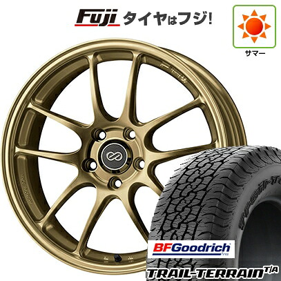 【新品国産車用5穴114.3】 夏タイヤ ホイール4本セット 225/55R18 BFグッドリッチ トレールテレーンT/A RBL ENKEI エンケイ PerformanceLine PF01 8J 18インチ(送料無料)｜フジ スペシャルセレクション 149,200円