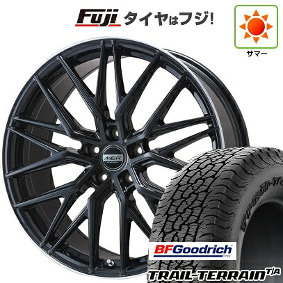 【新品国産車用5穴114.3】 夏タイヤ ホイール4本セット 225/60R18 BFグッドリッチ トレールテレーンT/A RBL プレミックス MER XMESH グロスブラック/リムポリッシュ 7J 18インチ(送料無料) 126,100円