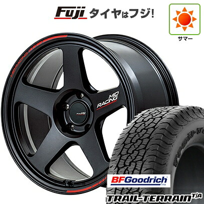 【新品国産車用5穴114.3】 夏タイヤ ホイール4本セット 235/60R18 BFグッドリッチ トレールテレーンT/A RBL MID WHEELS MID RACING TR50 8J 18インチ(送料無料)