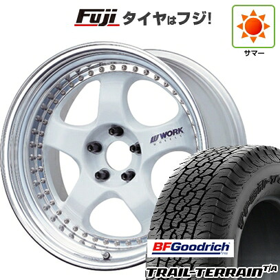【新品国産車用5穴100】 夏タイヤ ホイール4本セット 225/55R18 BFグッドリッチ トレールテレーンT/A RBL WORK ワーク マイスター S1 3P 8J 18インチ(送料無料)