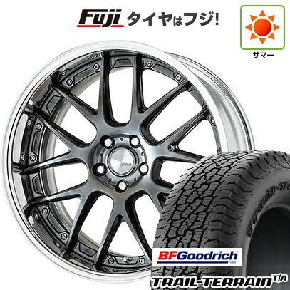 【新品国産車用5穴100】 夏タイヤ ホイール4本セット 225/55R18 BFグッドリッチ トレールテレーンT/A RBL WORK ワーク ランベック LM7 8J 18インチ(送料無料)