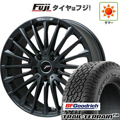【新品国産車用5穴114.3】 夏タイヤ ホイール4本セット 225/65R17 BFグッドリッチ トレールテレーンT/A ORWL レアマイスター LF-FORCE マットブラック(平座ナット) 7J 17インチ(送料無料)