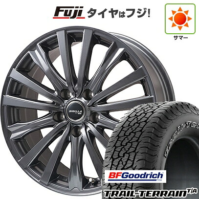 【新品国産車用5穴114.3】 夏タイヤ ホイール4本セット 225/65R17 BFグッドリッチ トレールテレーンT/A ORWL トピー シビラ NEXT W-5 ディープグレー【限定】 7J 17インチ(送料無料)