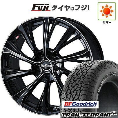 【新品国産車用5穴114.3】 夏タイヤ ホイール4本セット 225/65R17 BFグッドリッチ トレールテレーンT/A ORWL WEDS ウェッズ レオニス JG BK/SCマシニング 7J 17インチ(送料無料)