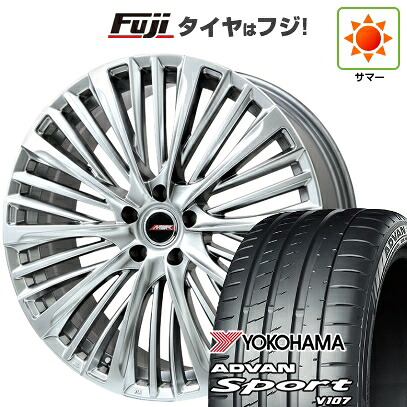 【パンク保証付き】【新品国産車用5穴114.3】 夏タイヤ ホイール4本セット 225/45R18 ヨコハマ アドバン スポーツ V107(限定) プレミックス MER-X 7J 18インチ(送料無料)