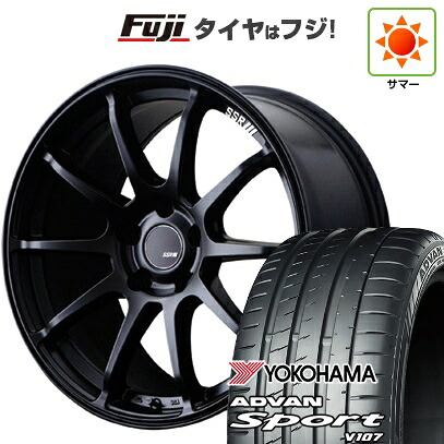 【パンク保証付き】【新品国産車用5穴114.3】 夏タイヤ ホイール4本セット 225/45R18 ヨコハマ アドバン スポーツ V107(限定) SSR GT GTV02 7.5J 18インチ(送料無料)