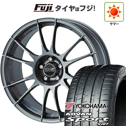 【パンク保証付き】【新品国産車用5穴114.3】 夏タイヤ ホイール4本セット 225/45R18 ヨコハマ アドバン スポーツ V107(限定) OZ ウルトラレッジェーラ 8J 18インチ(送料無料)|フジ スペシャルセレクション